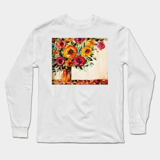 Country Flowers Bouquet Long Sleeve T-Shirt